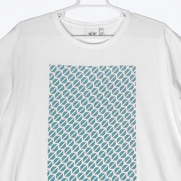 Mini Cooper Geometric Print SS Cotton T-Shirt Men's/Unisex XXL Soft Lightweight - Picture 2 of 7